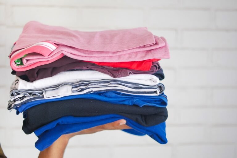 Activewear and workout gear laid out