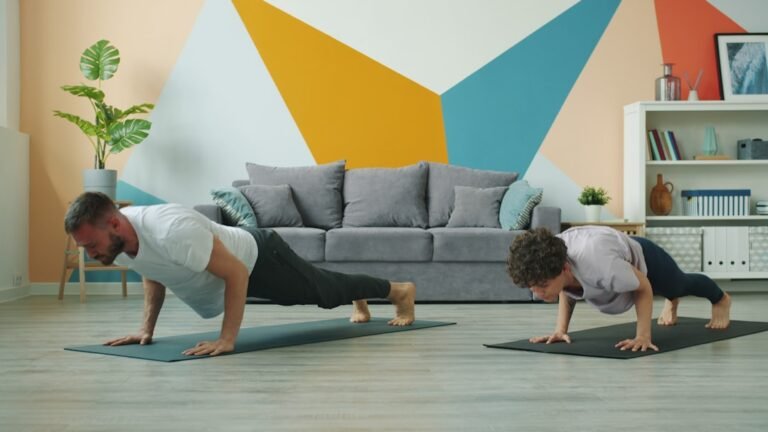 Activewear and workout gear laid out